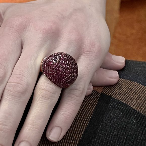 Unique silver ring, designed & handcrafted Italy - Picture 2 of 4